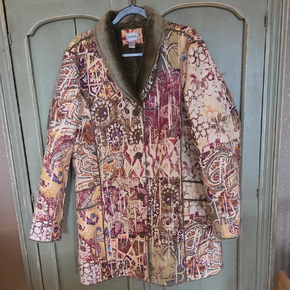 Chico's Multicolor Artistic Blazer